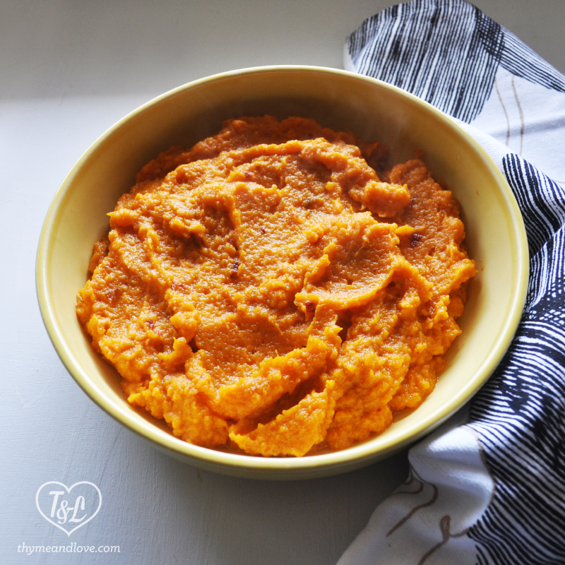 Chipotle Mashed Sweet Potatoes: A great side dish option for Thanksgiving!