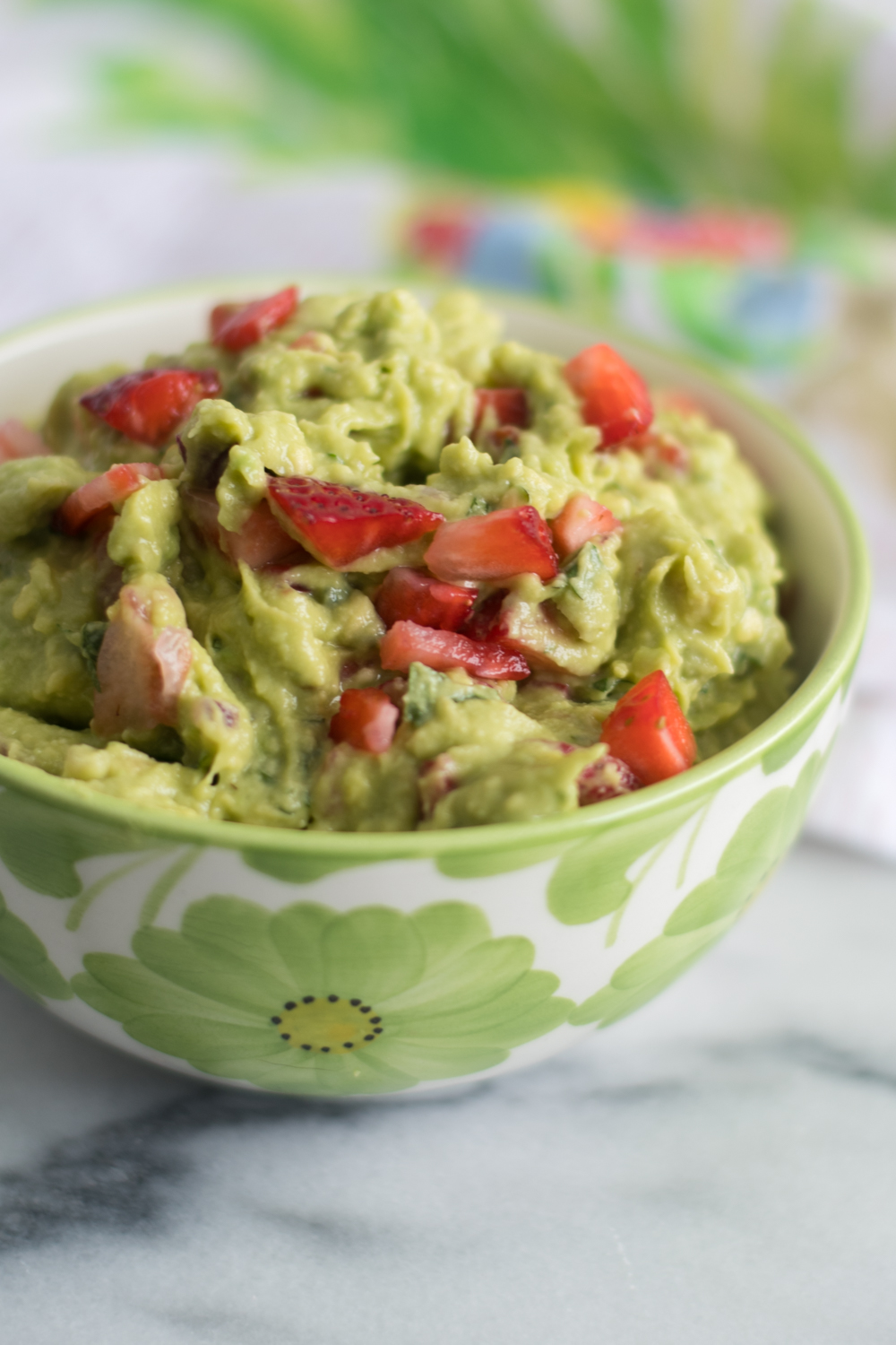 A fruity twist of classic guacamole! Strawberry Guacamole is perfect for your next fiesta! 