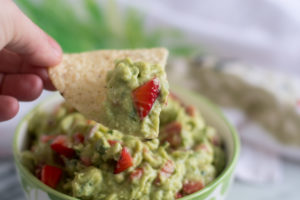Make a batch of this Strawberry Guacamole for your next fiesta! #mexican #vegan