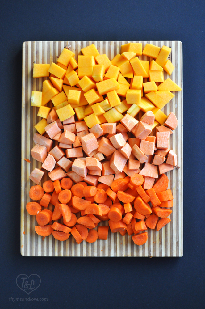 Vegetable base for Sweet Potato, Squash, and Carrot Soup