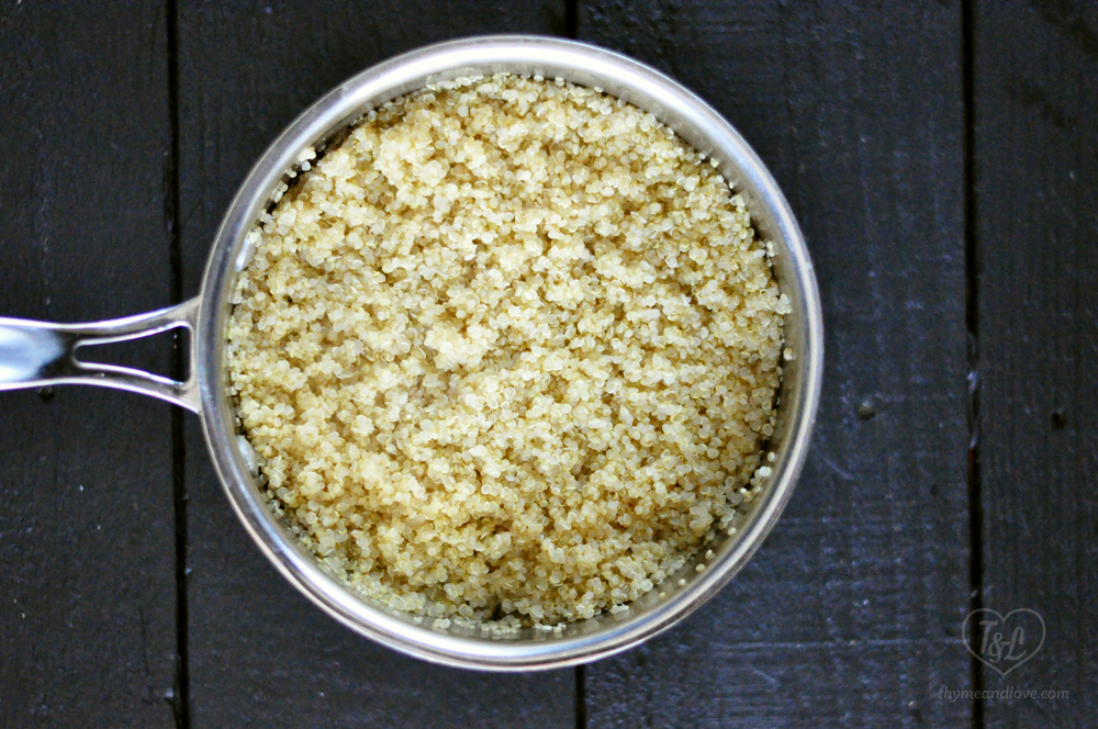 Quinoa makes the perfect salad base! Packed full of protein it makes a filling salad that is naturally gluten-free too!