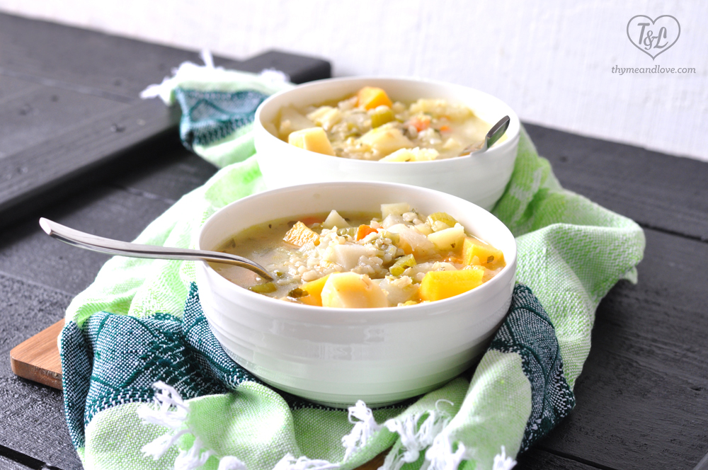 Vegan Irish Vegetable Stew is healthy, satisfying and naturally vegan & glutenfree! Perfect for St. Patrick's Day! 