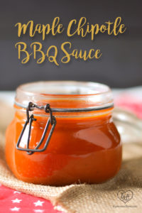 Sweet and tangy BBQ sauce with a little spicy kick is perfect for all your summer BBQ plans. #summer #bbq