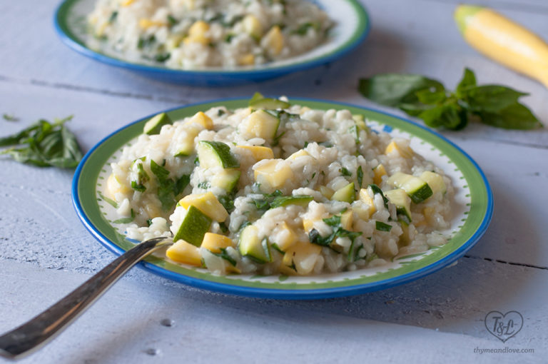 Zucchini Squash Risotto Thyme & Love