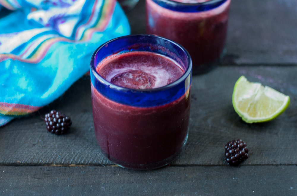 A refreshing Blackberry Agua Fresca. Perfect for using fresh berries while they are in season.