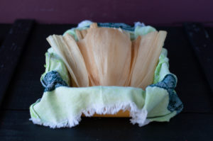 Corn Husks are the base for steamed Mexican Tamales.