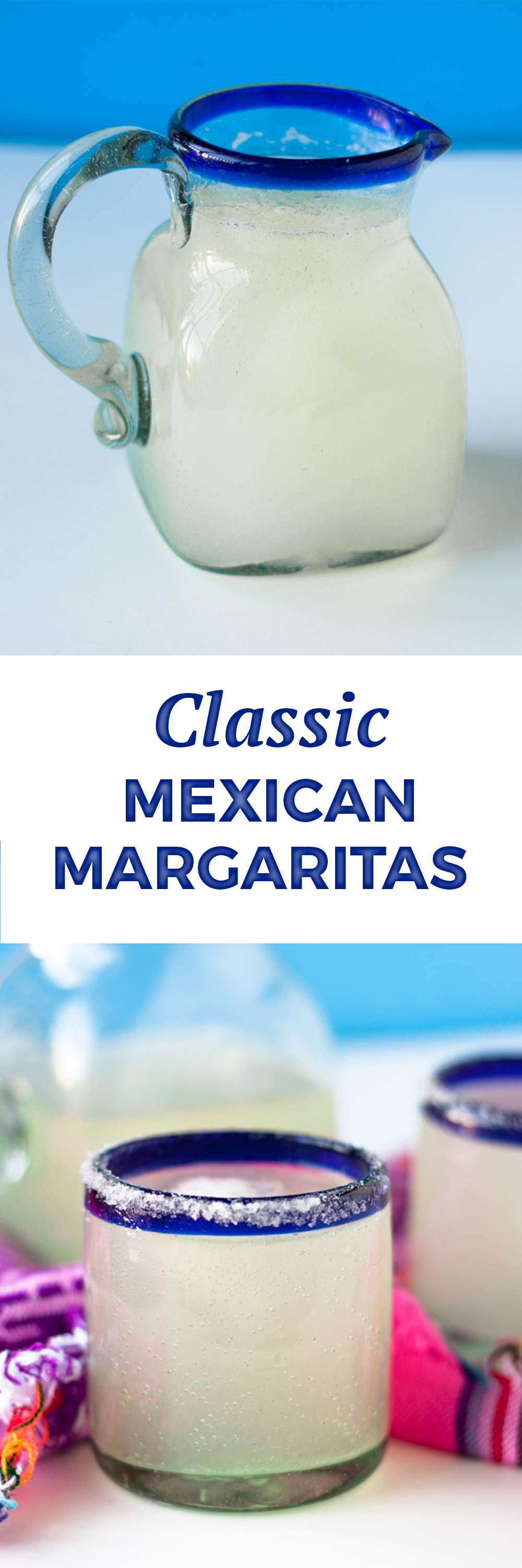 Classic Mexican Margaritas are a crowd pleaser. Perfect for your serving at your next fiesta. This margarita recipe has become a family favorite! #mexican #margarita 