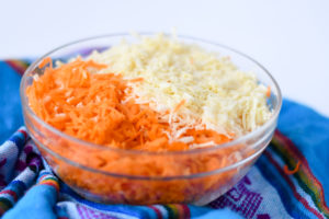 Carrots and parsnips make for a delicious taco filling. A great way to get kids to eat their veggies.