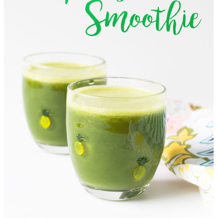 Spring Green Smoothie is the perfect way to start your day. It is full of vitamins plus it's delicious!