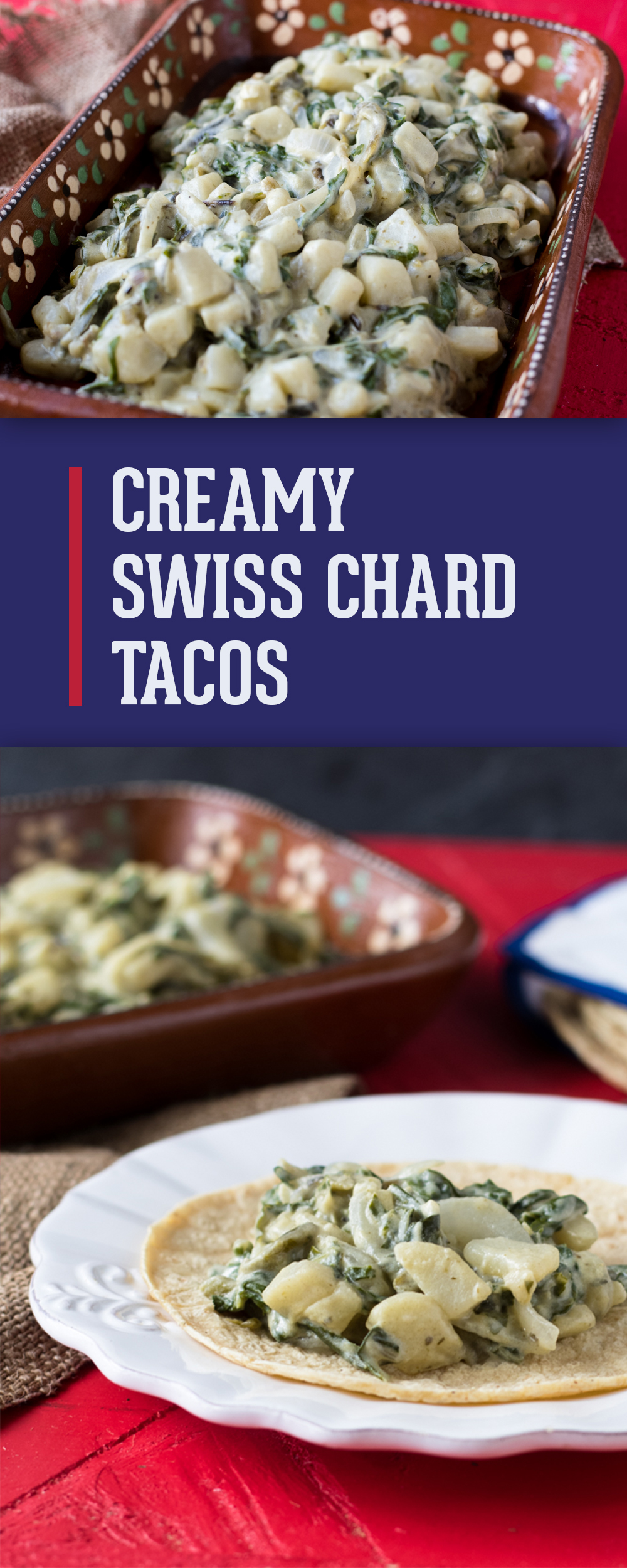 The rich combination of cream and poblano peppers is popular all throughout Mexico. If you've never had the luscious combination of green chiles and leafy greens, you are in for a real treat!