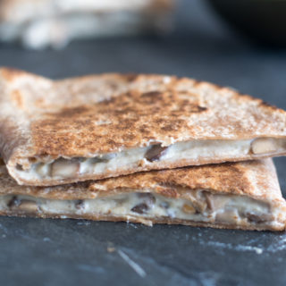 Gooey Mushroom Quesadillas from Frugal Vegan