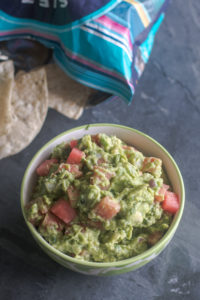 The combination of watermelon and avocado is so good! This guacamole is light, refreshing and delicious!