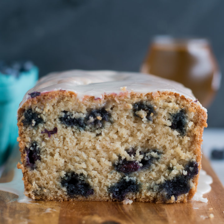 Blueberry golden summer ale creates a light end tender blueberry bread. Lemon zest and fresh lemon juice adds a bright citrus note that pairs beautiful with the blueberries.