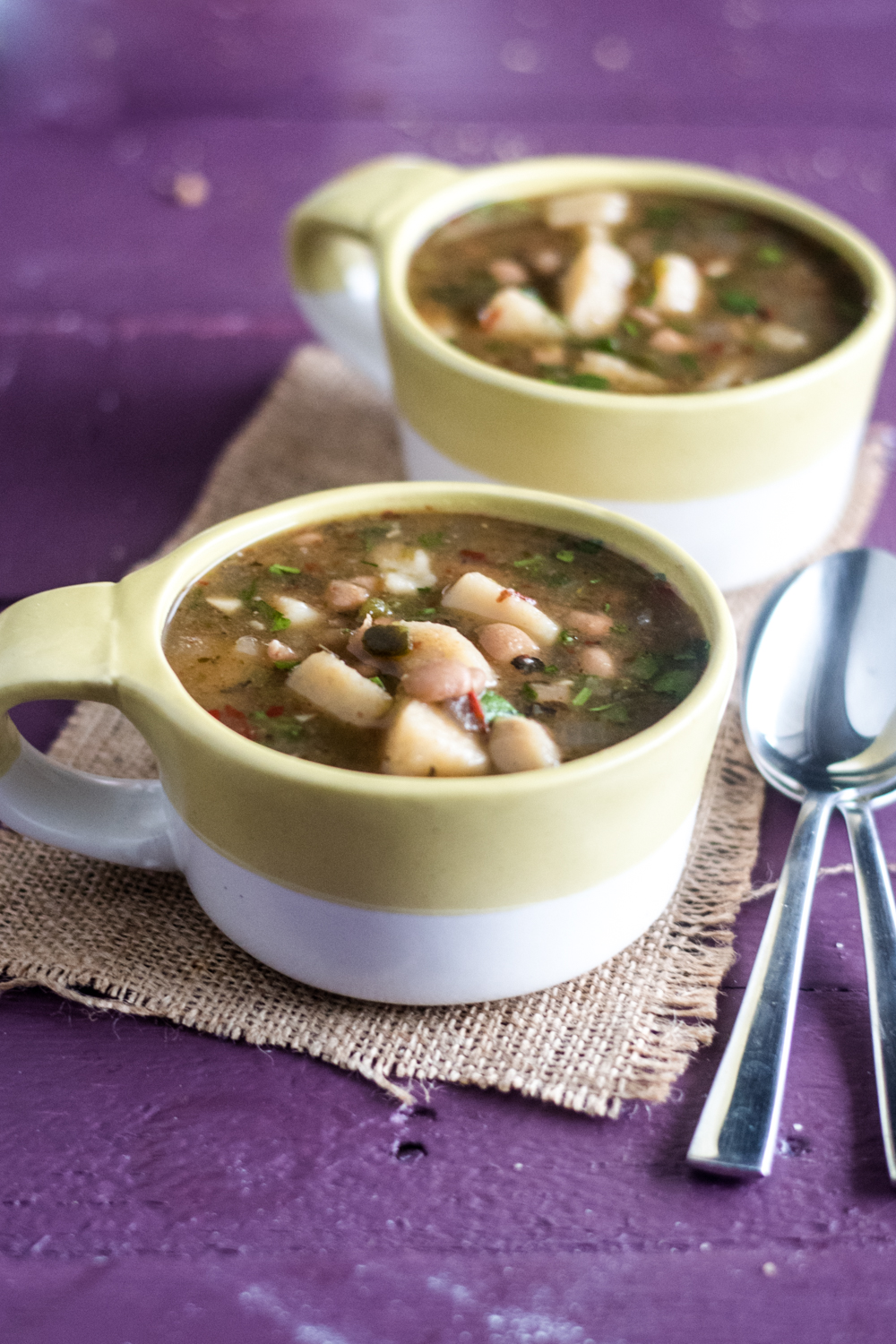 The slow cooker is a great way to make a batch of Slow Cooker Mexican Bean and Potato Soup! 