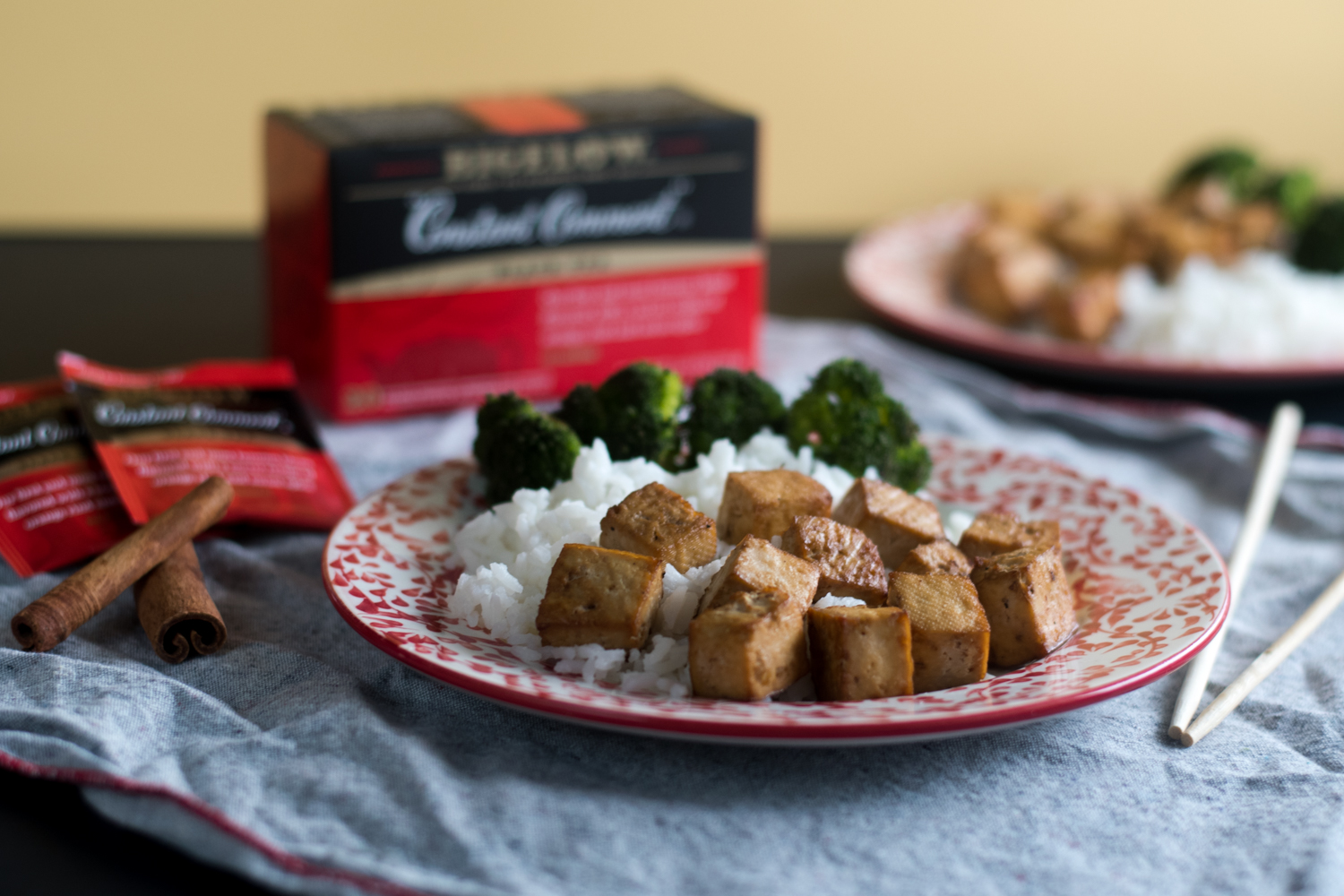 Tea makes a delicious marinade base for baked tofu. Quick & easy!