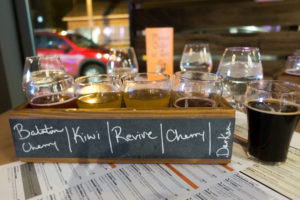 Sour Beer flight from Upland Brewing