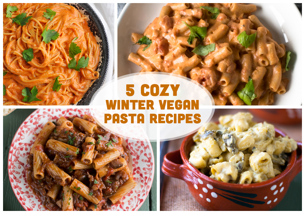 5 Cozy Vegan Winter Pasta Recipes. #vegan #pasta 