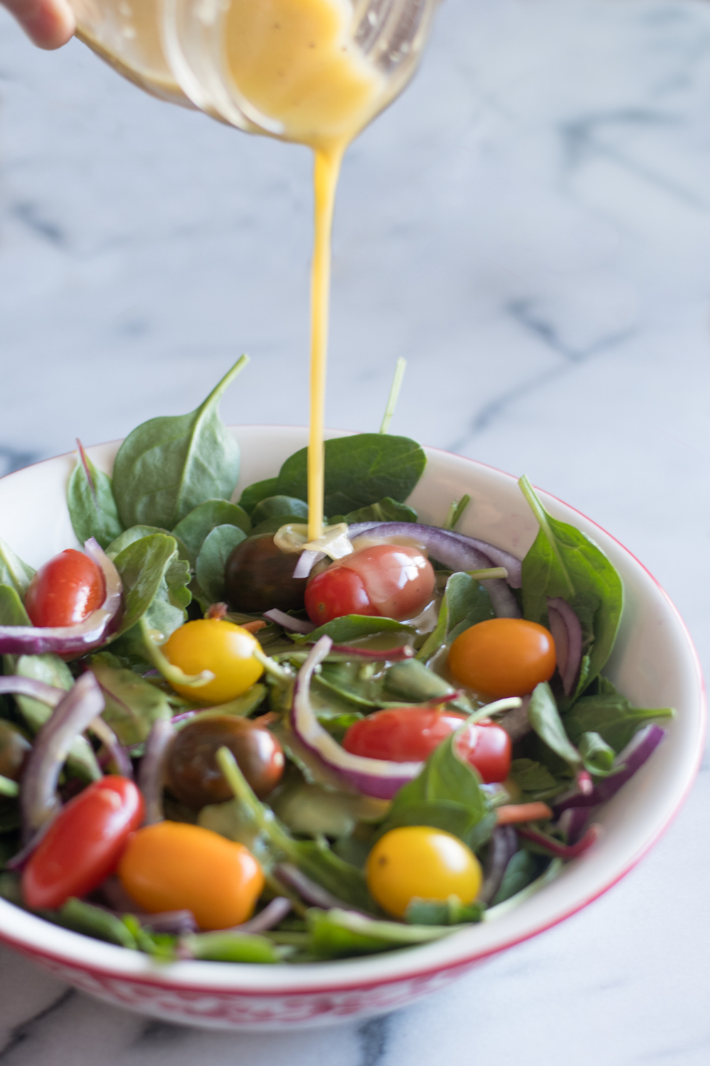 This simple Maple Mustard Salad Dressing is a quick and easy recipe! 