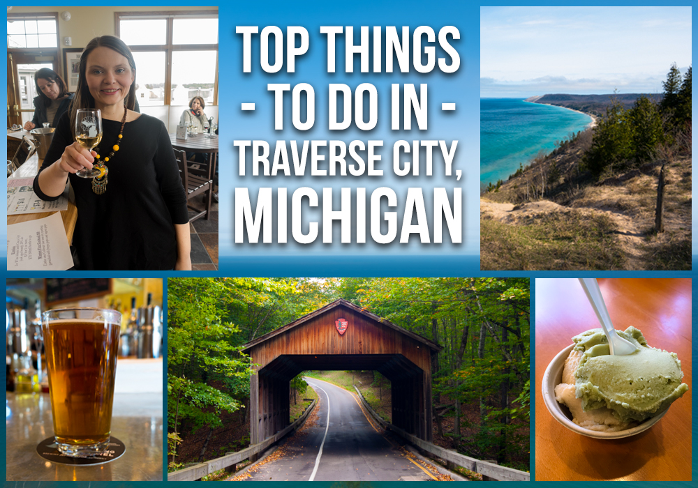 A travel guide on the top things to do in Traverse City, Michigan. #TraverseCity #Michigan #Travel #midwest #summer #fall #wine #beer #hiking #outdoors #lake #beach #lakemichigan #puremichigan 