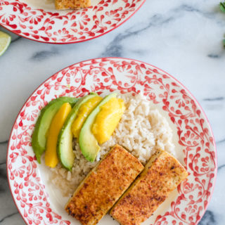 Chile Lime Tofu is bursting with flavorful. It is marinated in a lime marinade and then stopped with a chile lime seasoning. #vegan #tofu #lime #chile #vegetarian #tradersjoes