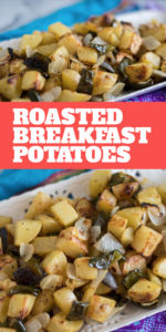 Roasted Breakfast Potatoes are the perfect accompaniment on your breakfast plate! #breakfast #potatoes #brunch #side #easy #vegan #glutenfree