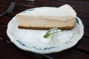 Vegan Cheesecake from The Green Owl Cafe located in Madison, Wisconsin. #vegan #travel #Madison #Wisconsin