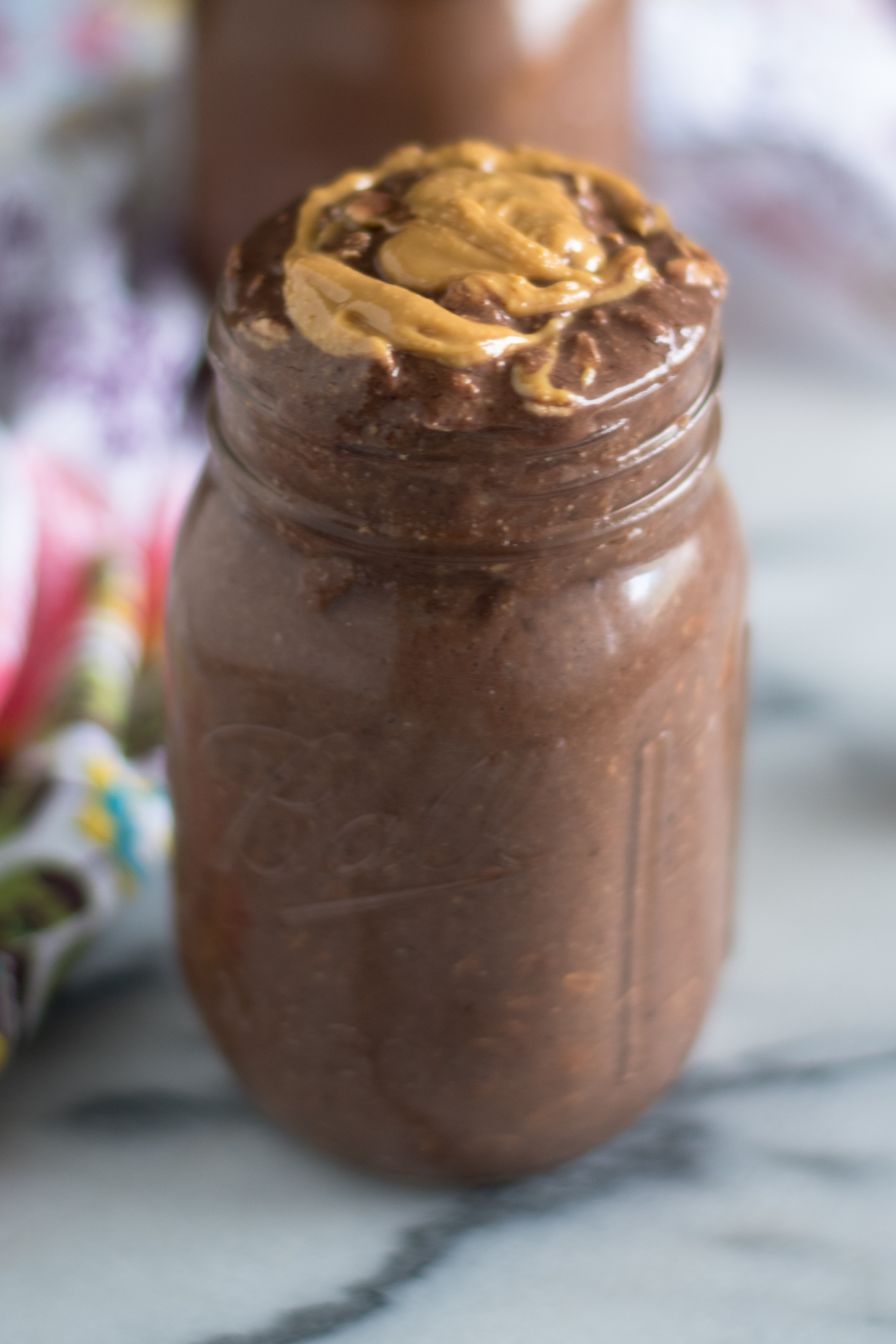 These Chocolate Peanut Butter Overnight Oats are perfect for any peanut butter lover!