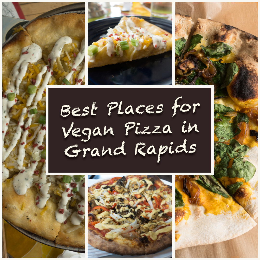 Grand Rapids is pretty vegan-friendly, but it seems that many of the vegan options are pizza—which is completely fine by me! Who doesn't love a good slice of pizza?! #vegan #pizza #grandrapids #travel #vegan #vegantravel #Michigan 