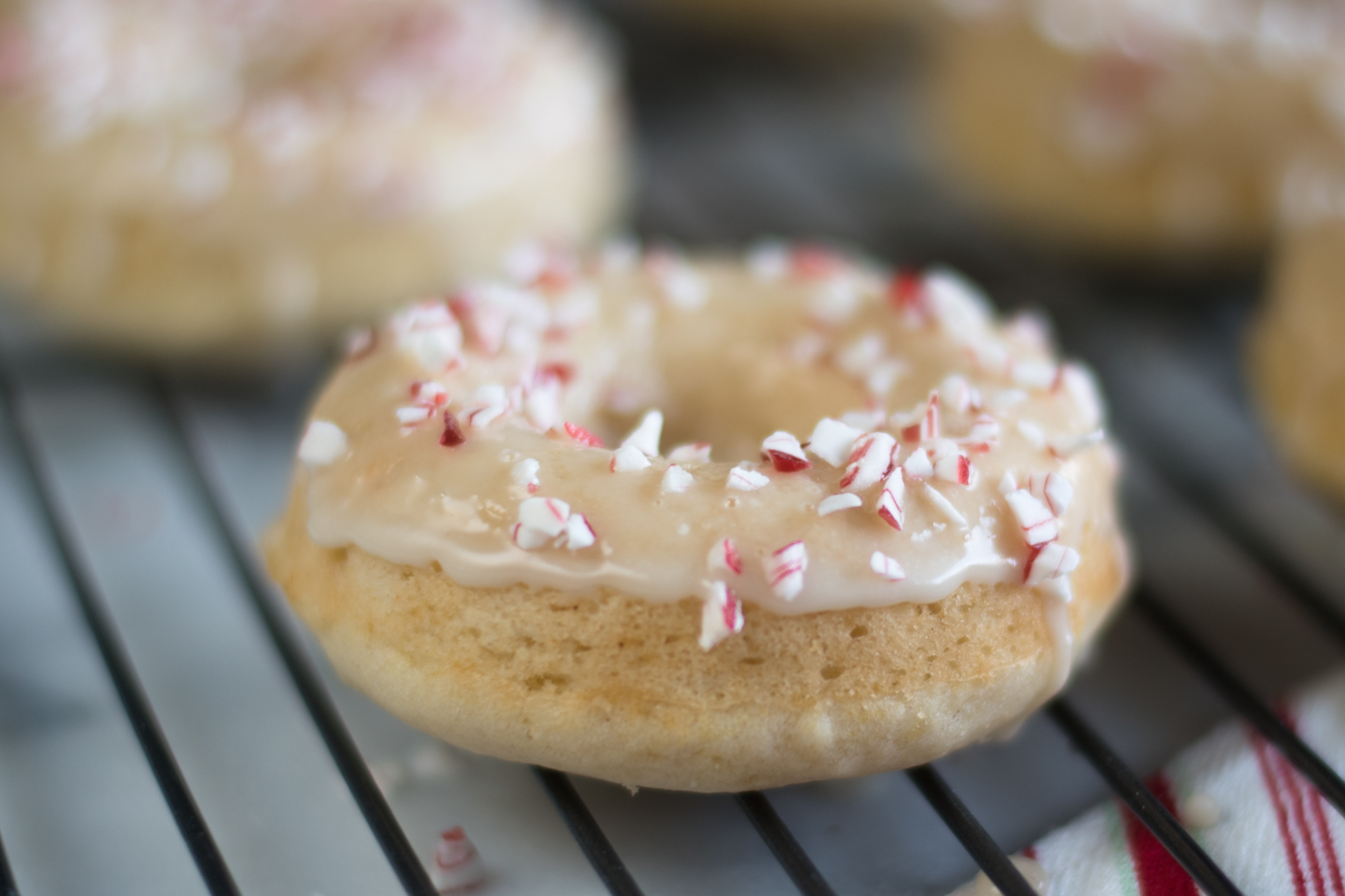 Candy Cane Donuts are the perfect Christmas breakfast treat!