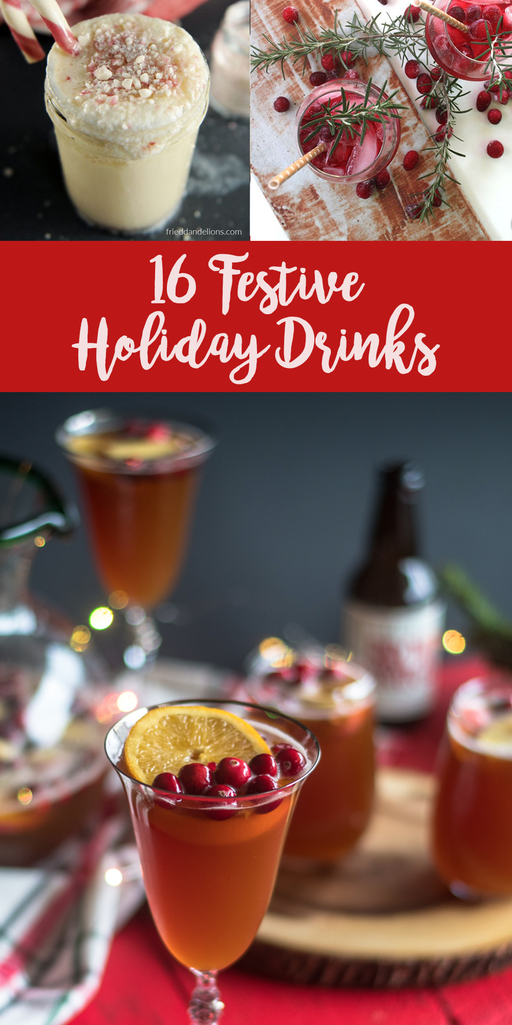 Make your holiday party extra special by serving one of these delicious festive drinks! #holiday #drinks #cocktails #festive #Christmas #vegan #dairyfree #veganrecipes 