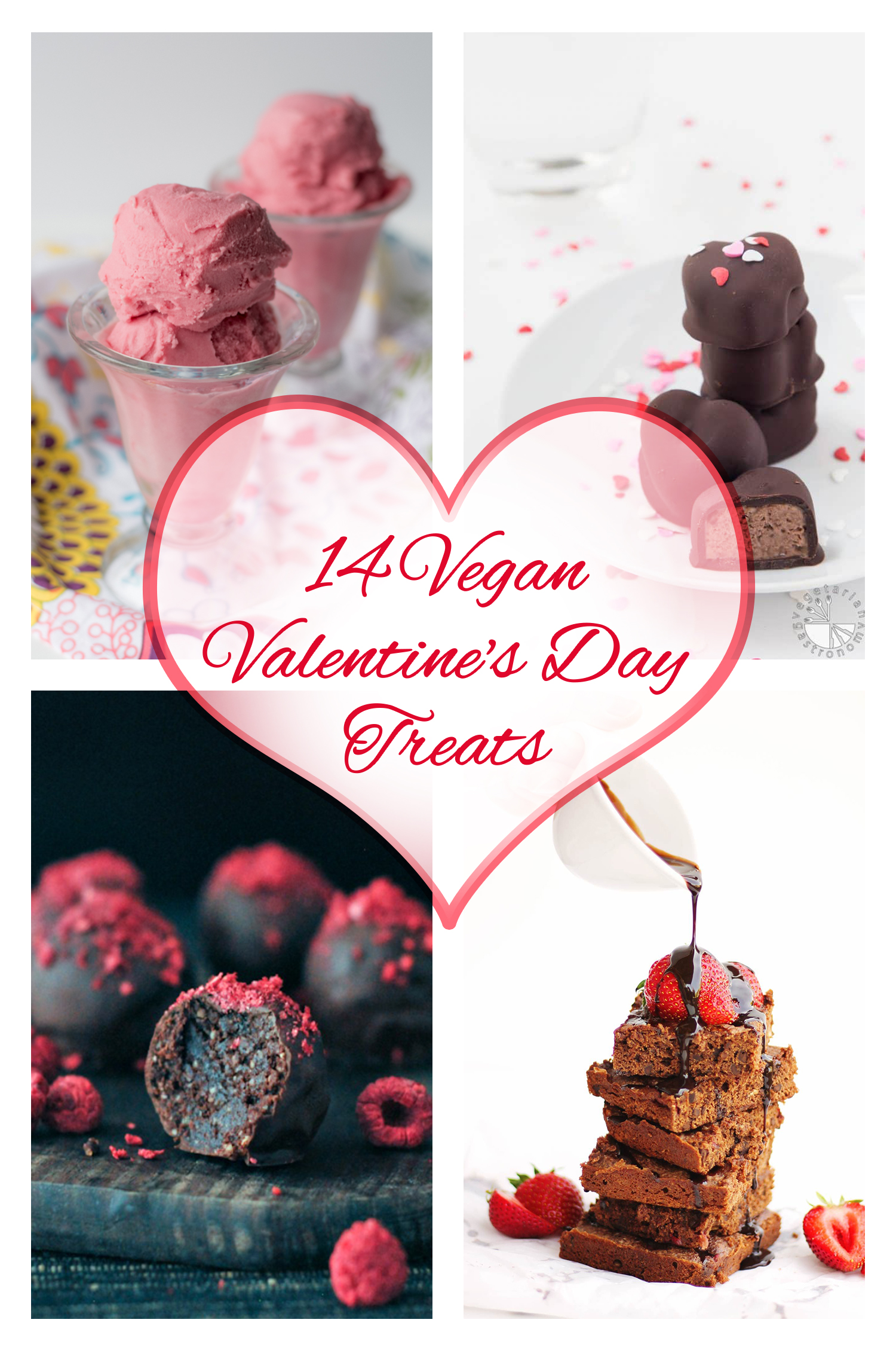If you’re looking for sweet vegan treats for Valentine’s Day, this is the right post for you! Your loved ones will love these delicious 14 Vegan Valentine's Day Treats. #vegan #valentine's #holiday #desserts #recipes #treats #dairyfree 