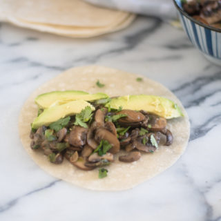 Have dinner on the table in less than 30 minutes with these Easy Mushroom Tacos.