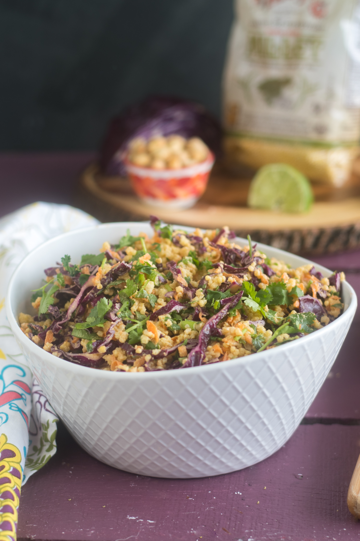 This Vegan Thai Peanut Millet Salad is fresh, budget-friendly, and loaded with nutrients and fiber.