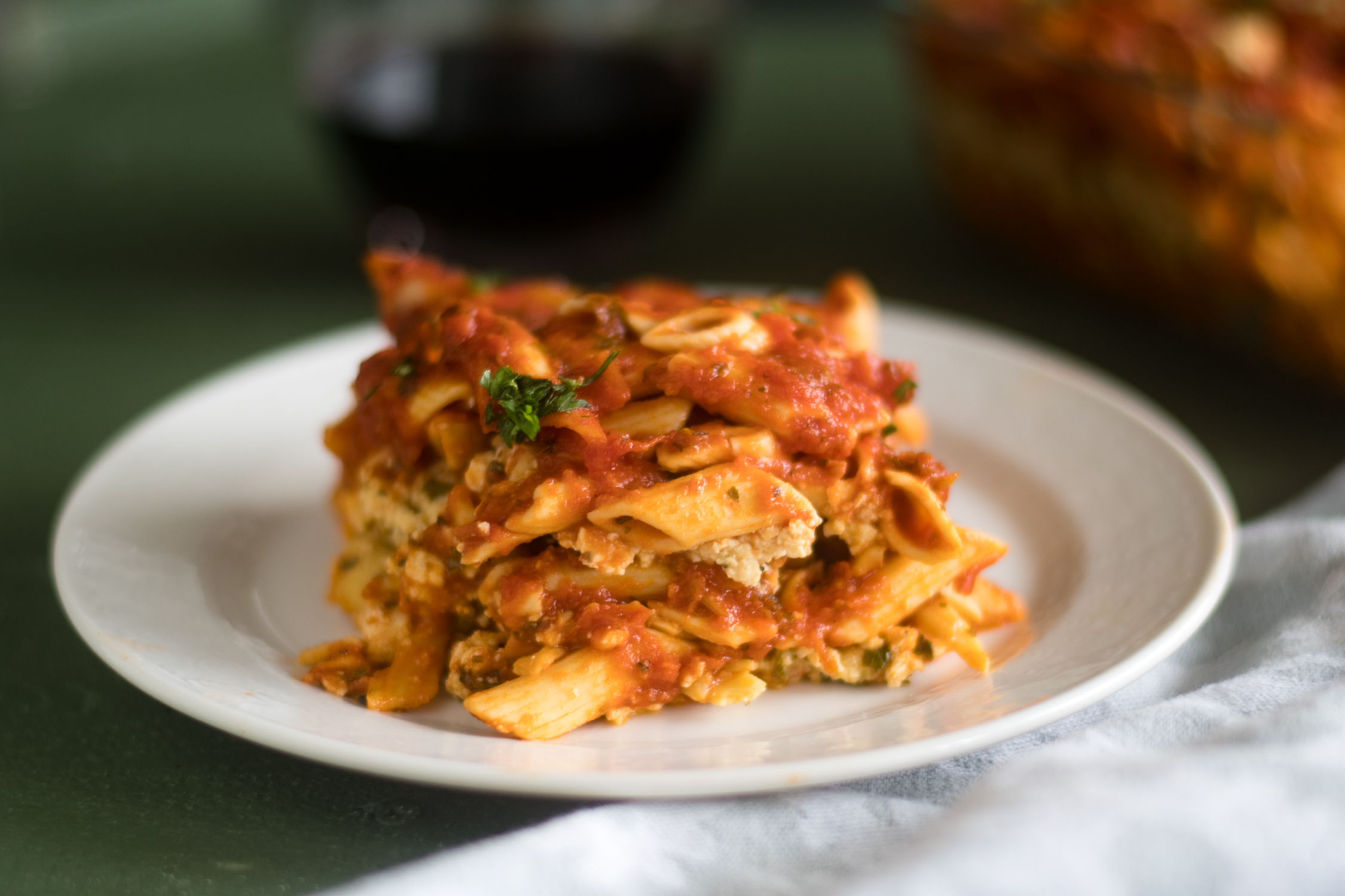 This Vegan Baked Pasta with Tofu Ricotta is perfect if you are looking for an easy, budget-friendly meal that is also delicious! 