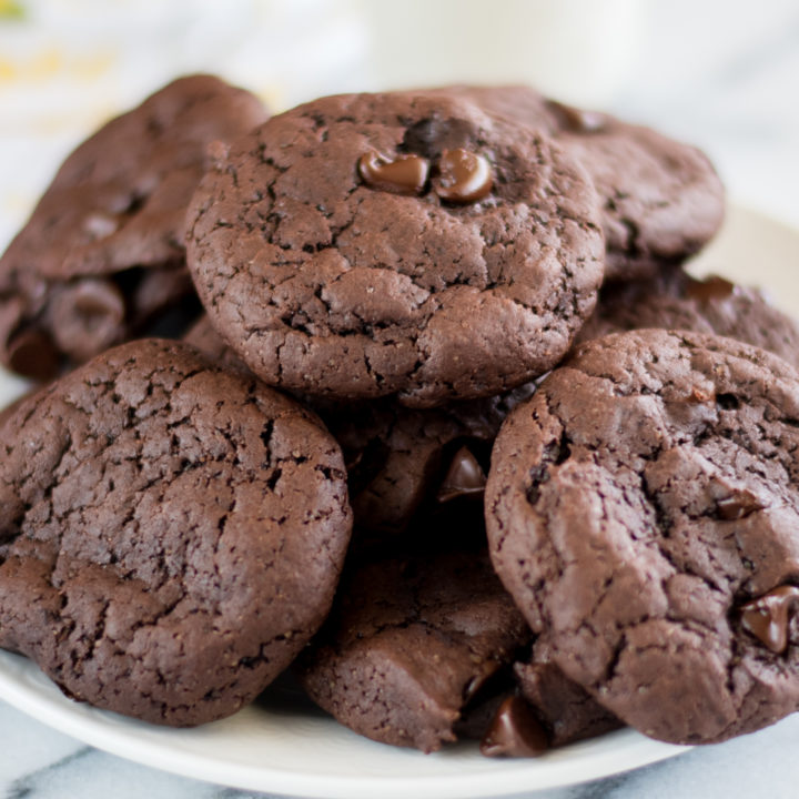 Vegan Double Chocolate Cookies Thyme & Love