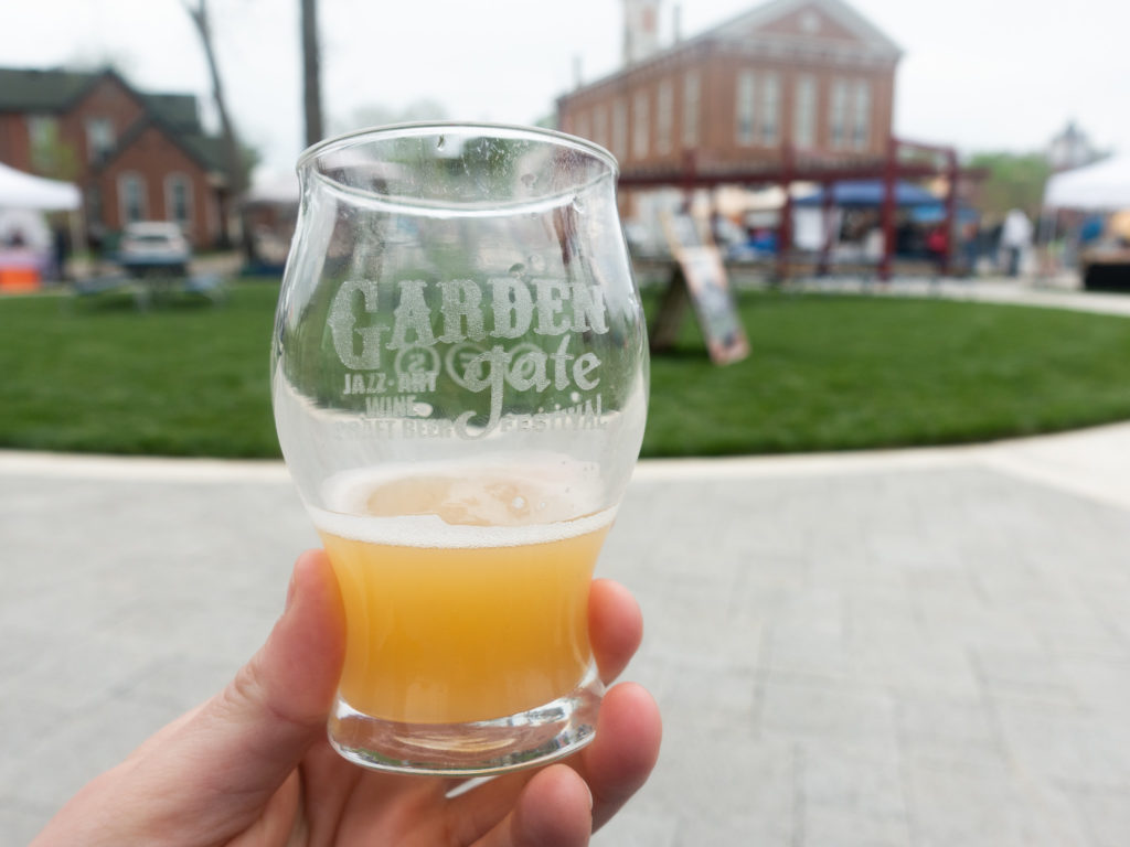 The Garden Gate Jazz, Art, Wine, & Craft Beer Festival takes places in the Market Street Park in downtown Huntington. #festival #beer #wine #indiana #midwest #travelguide 