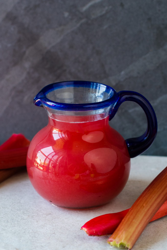 Rhubarb Simple Syrup is perfect for adding to your summer drinks and desserts!

