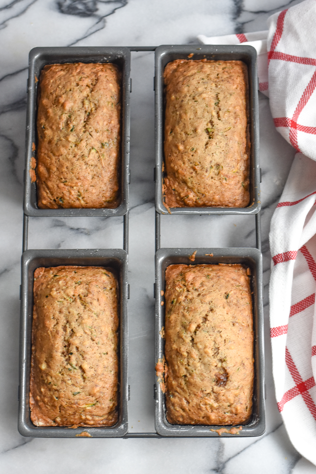 Zucchini Bread Mini Loaves - Thyme & Love