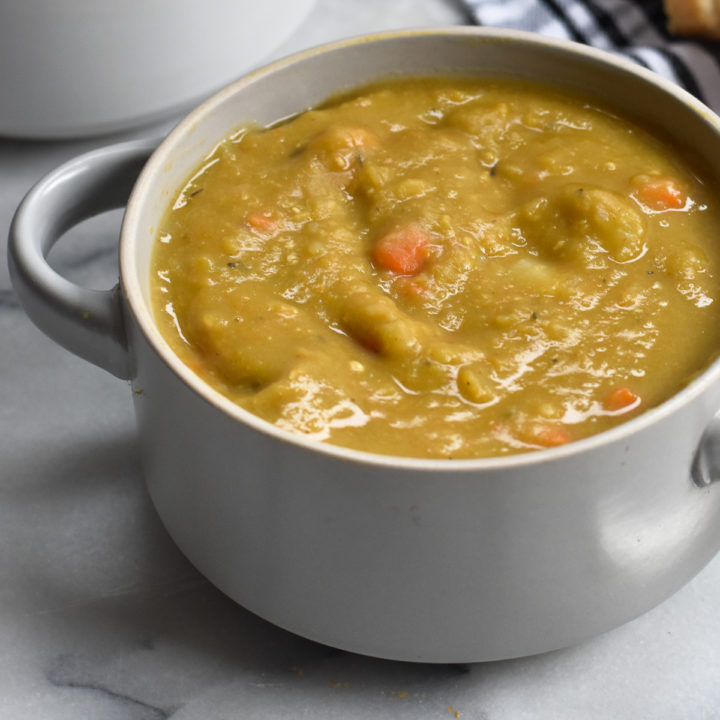 egan Instant Pot Spilt Pea Soup is budget-friendly and easy to make!