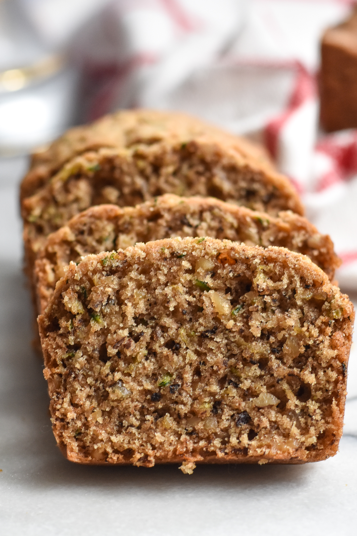 Light, tender Zucchini Bread Mini Loaves with walnuts are a quick and easy quick bread that is perfect for gift giving!