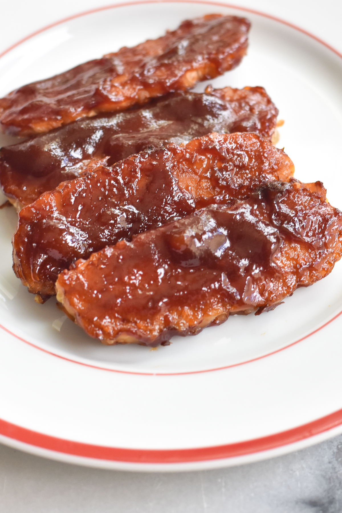 BBQ Baked Tempeh Thyme Love