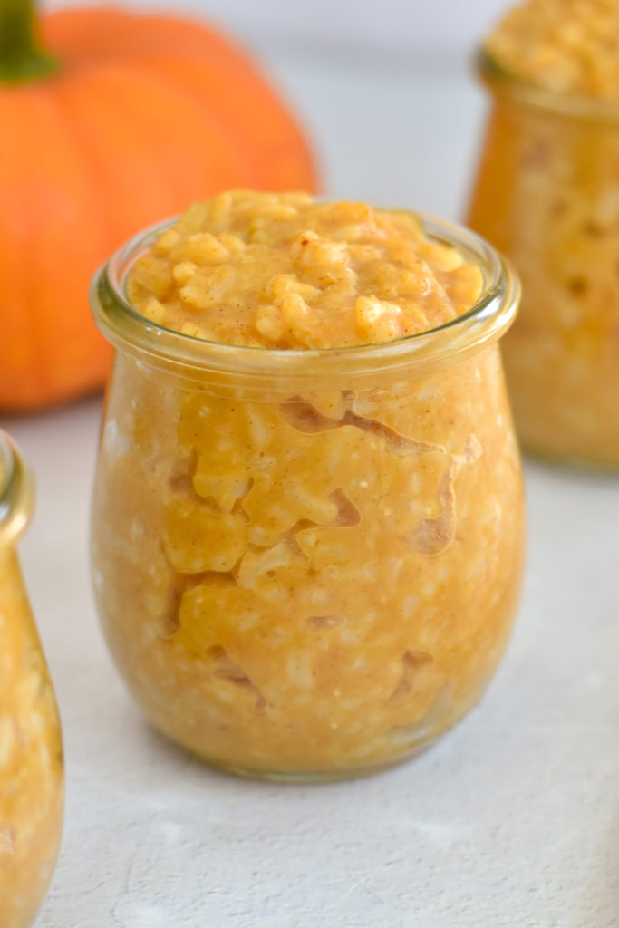 Pumpkin  Spice Rice Pudding is a seasonal twist on classic rice pudding. 