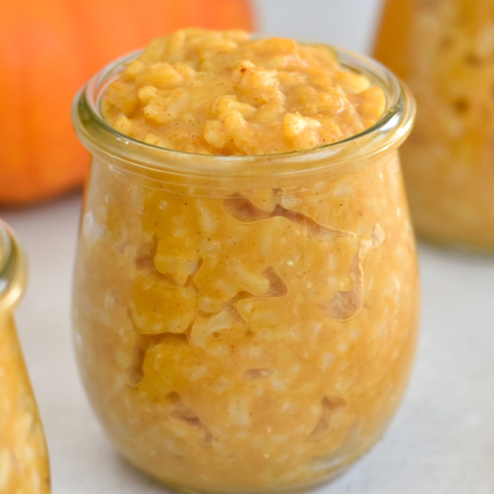 Pumpkin Spice Rice Pudding is a seasonal twist on classic rice pudding.