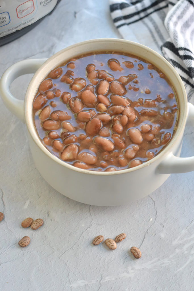 Make a batch of Mexican pinto beans in the Instant Pot. 