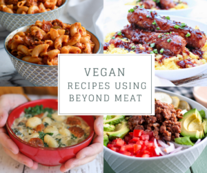 If you are looking for some new recipes using Beyond Meat, this recipe round-up is for you! From vegan burgers, salads to pasta, there are so many different ways to use Beyond Meat products.