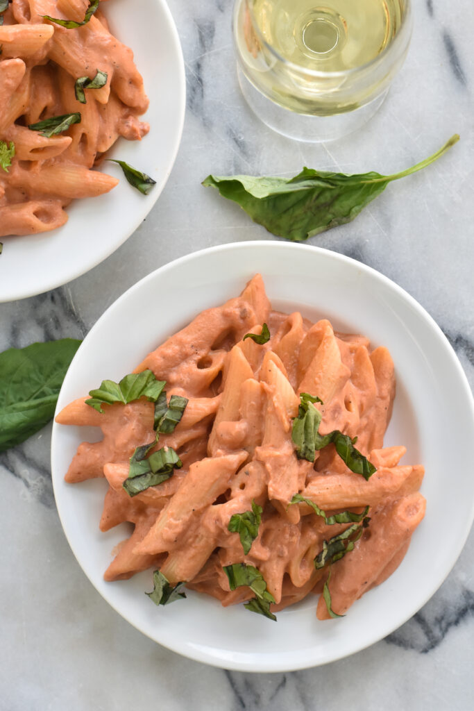 This Creamy Vegan Penne alla Vodka is perfect for pasta night or a date night meal at home. 