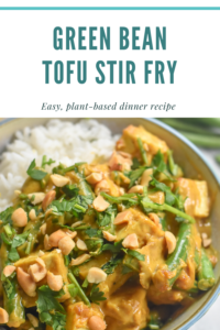 I love adding a coconut peanut sauce to tofu. This sauce has the perfect balance of sweet and savory. This easy vegan dinner recipe is full of flavor and a crowd pleaser.
